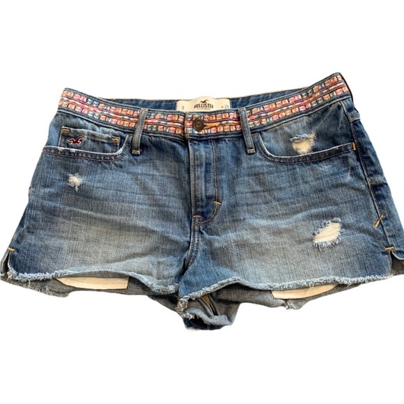Hollister Jean Distressed Cut Off Shorts - Picture 1 of 9